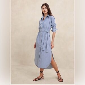 GAP Shirtdress in Classic Light Blue, Wide Belt